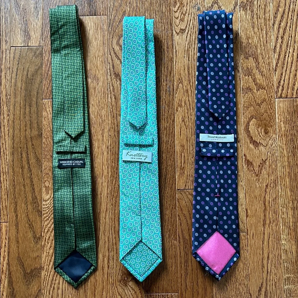 3-pack Bundle - Green, Teal, and Purple Ties - Picture 2 of 2
